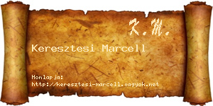 Keresztesi Marcell névjegykártya