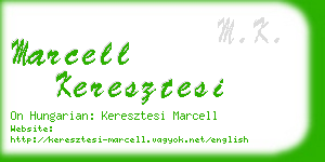 marcell keresztesi business card